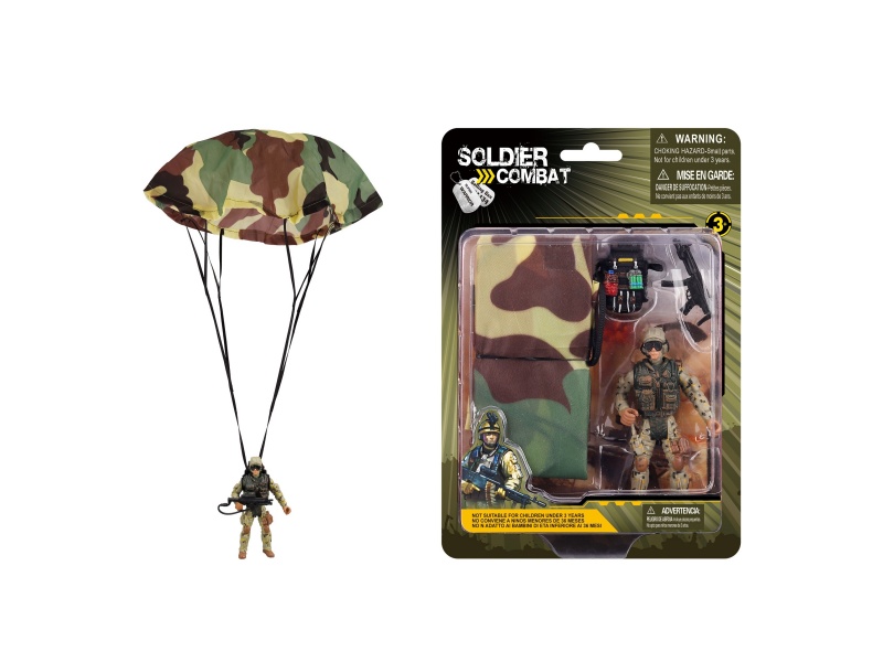Military Toys Set(Soldier With Parachute And Weapon)