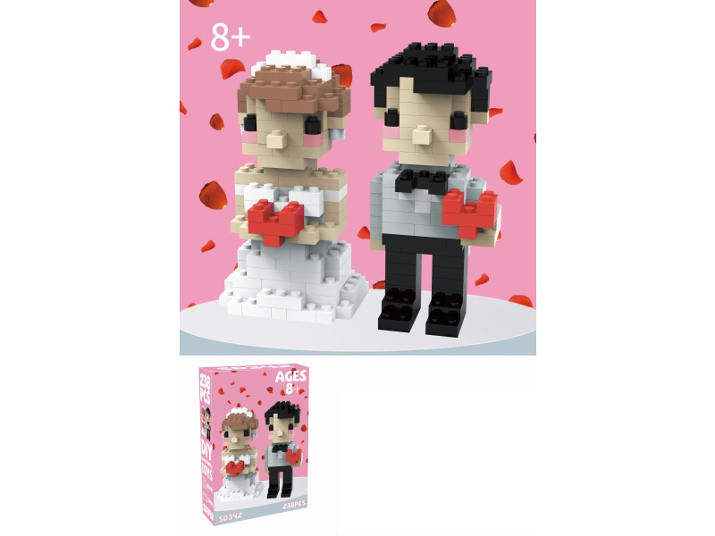 238 Sets Of Bride And Groom Building Blocks