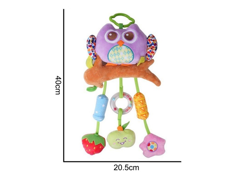 Plush Purple Nightingale Big Wind Chime