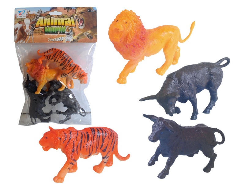 Pvc Simulation Animal 4Pcs