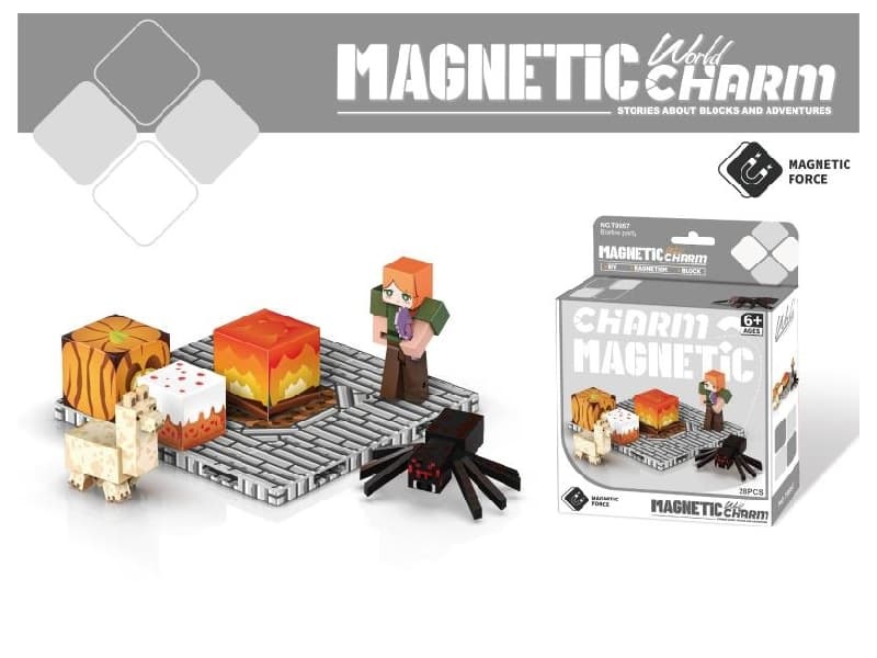 Magnetic Building Blocks-Bonfire party