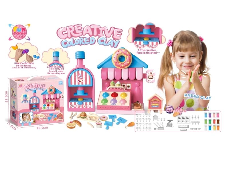 Colored Clay Cake Shop