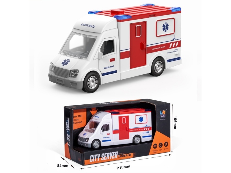 Sound And Light Inertial Ambulance (White)