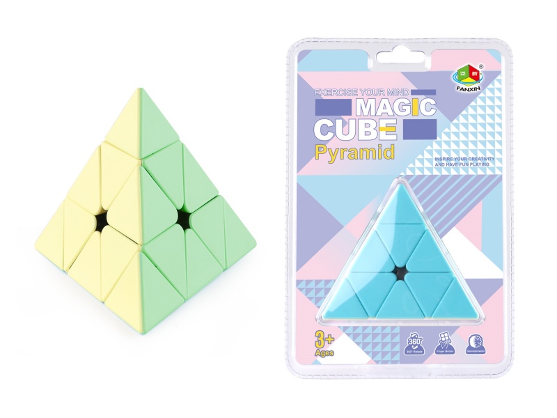 Macaron Color Pyramid Magic Cube