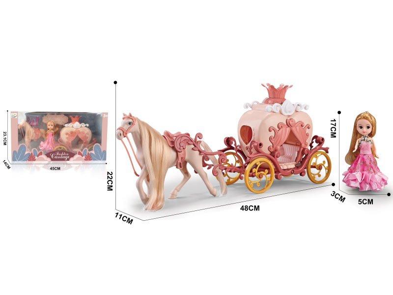 The Carriage Brings Barbie.