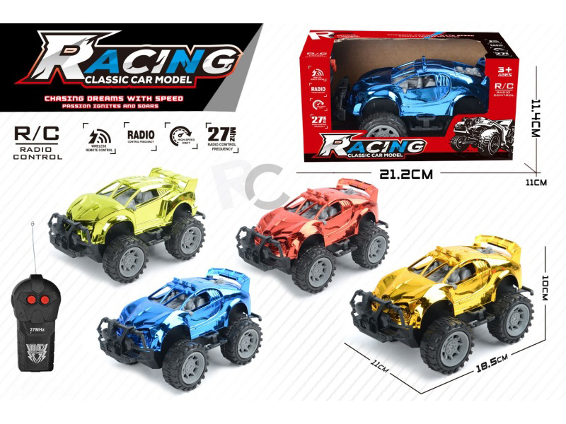 2-Channel Remote Control Electroplated Off-Road Sports Car(Not Included Batteries)