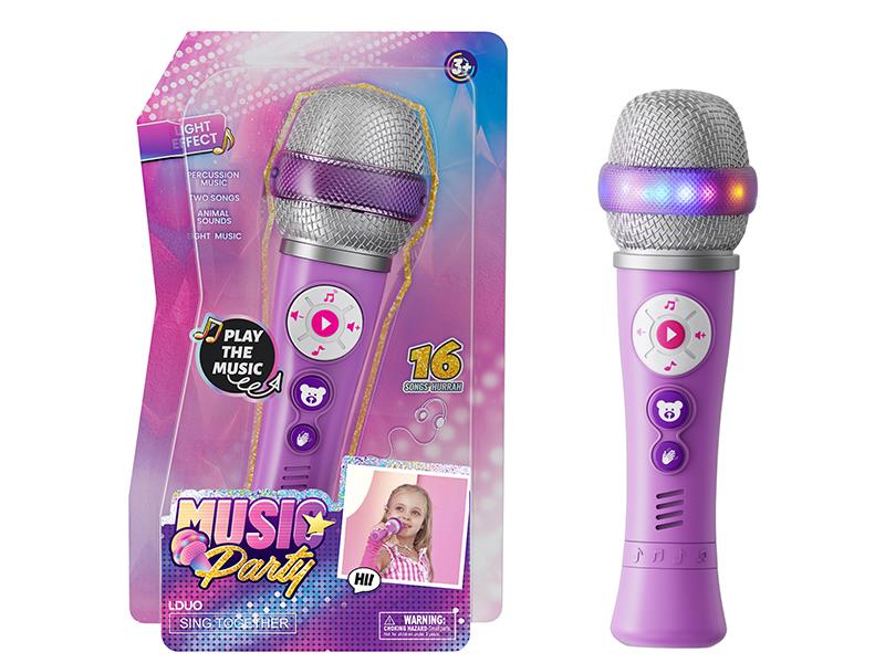 Microphone With Light And Music