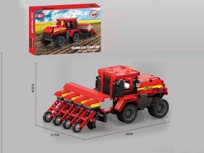 Building Blocks: 535 Pieces Technological Corn Planter