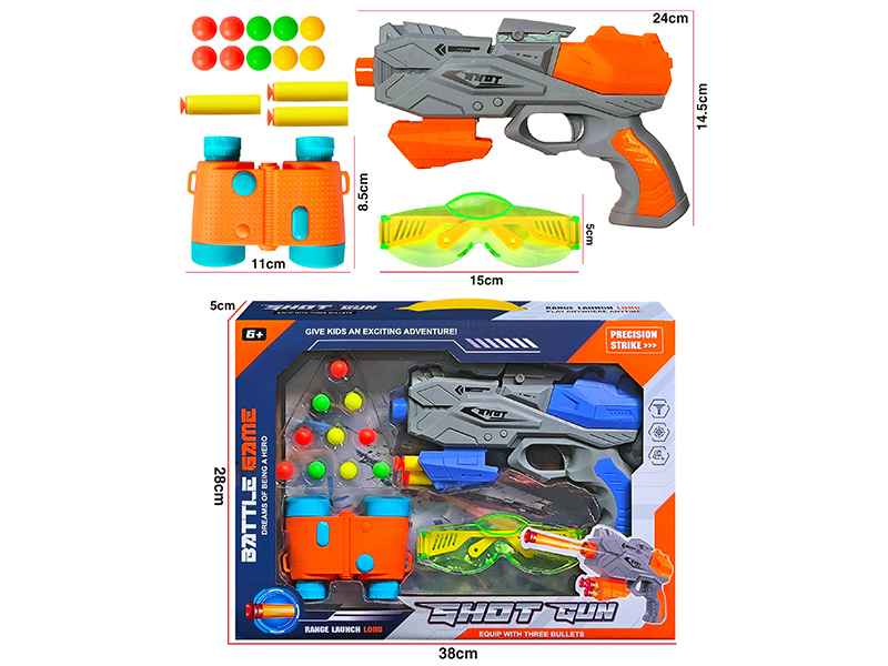 EVA Soft Bullet & Ping Pong Ball Gun Set