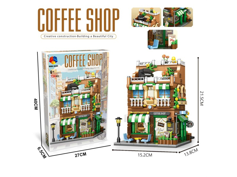 Diy Building Block Coffee Shop