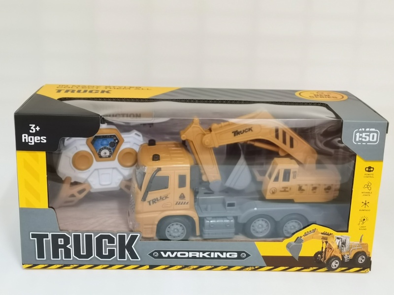 Four-Way Remote-Controlled Excavator, Earth-Digging Hook, Engineering Vehicle