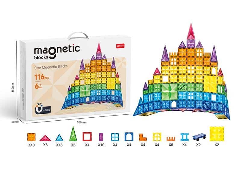 Magnetic Building Blocks 116pcs