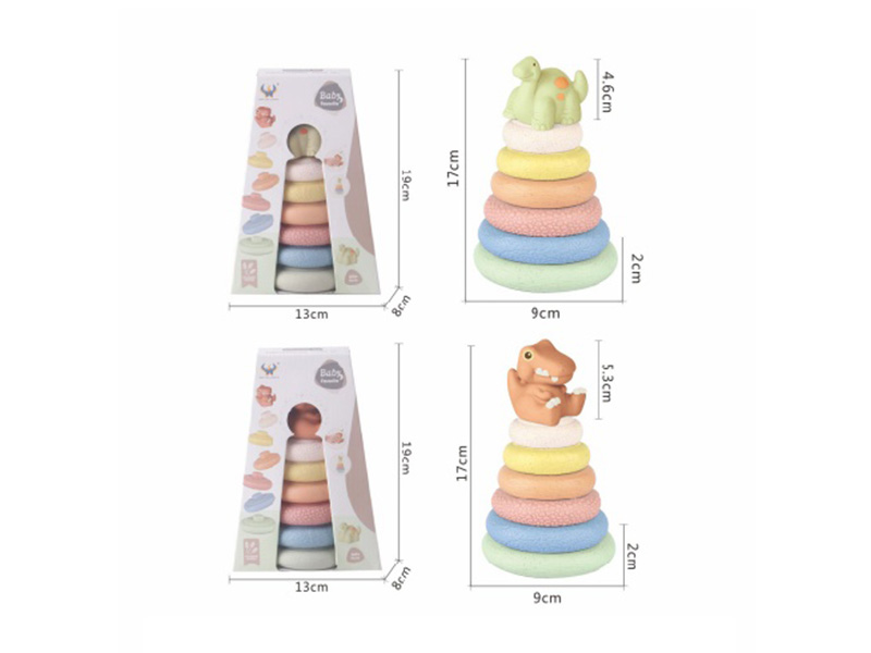 Stackable Dinosaur Circles