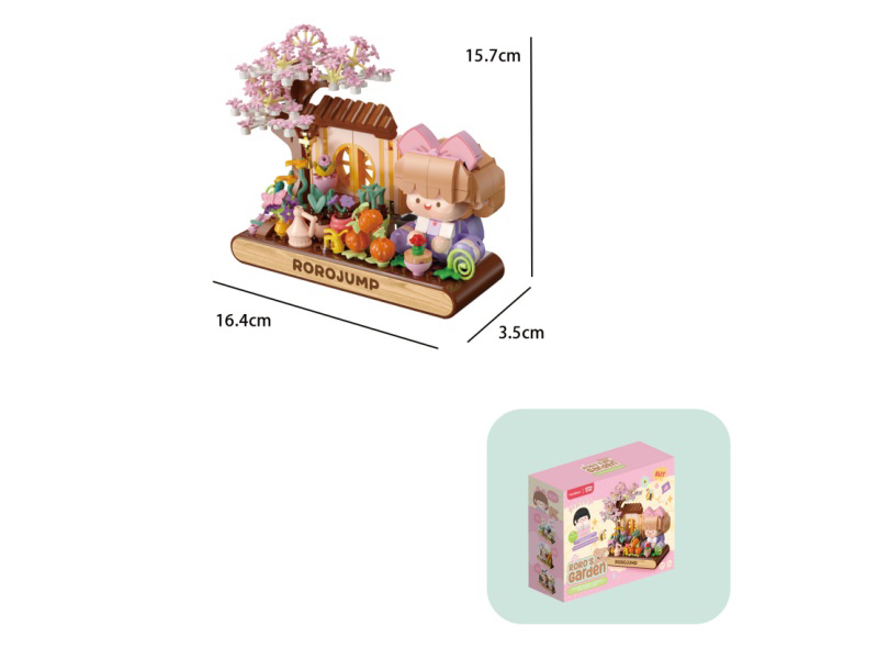 Building Blocks: 423 Pcs Of Small Meat Paste Garden