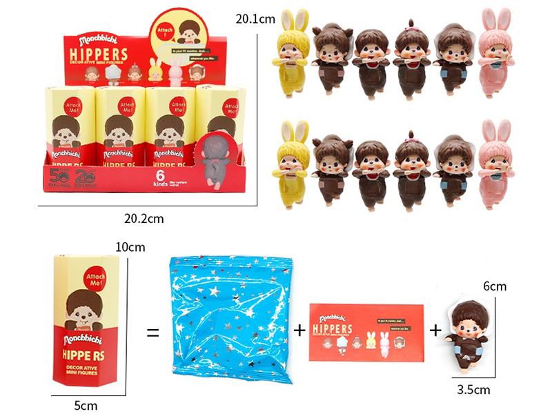 Monchhichi Decorative Mini Figures 12pcs