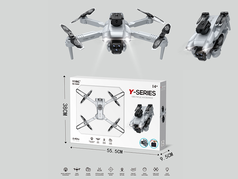 2.4G R/C Optical Flow Localization, Dual WiFi Cameras, Aerial Photography Drone