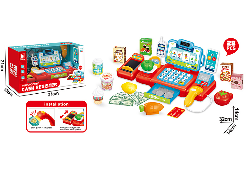 Intelligent Recognition Cash Register Set 28PCS(Updated Version)