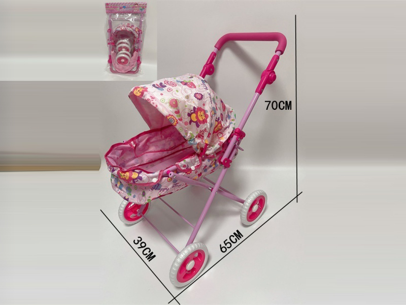 16-Tube Large Iron Handcart/Adjustable Handle Height