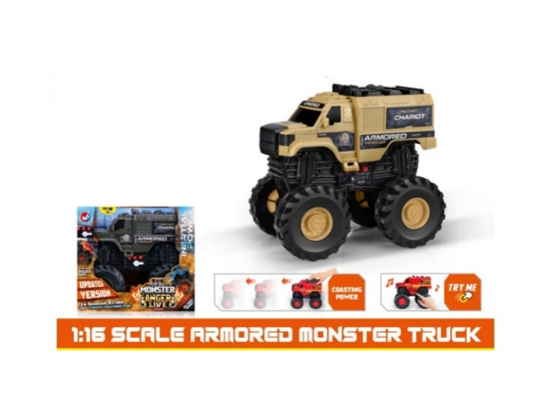 1:16 Hot Wheels Military Hummer Inertia Vehicle [With Lights And Music]