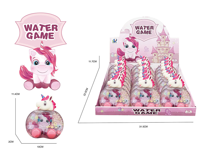 Transparent Water Game(Unicorns)24Pcs