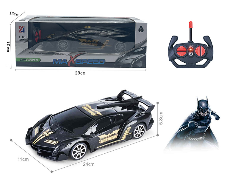 1:18 4-Channel Remote Control Lamborghini Car With 3D Lights(Batman)