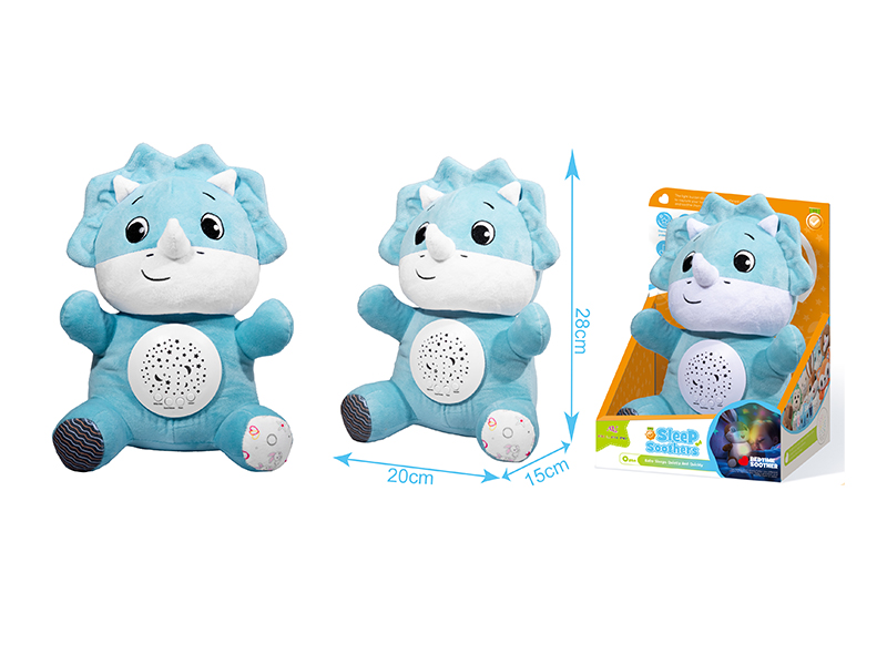 Soothe Plush Toys With Lights And Music - Triceratops