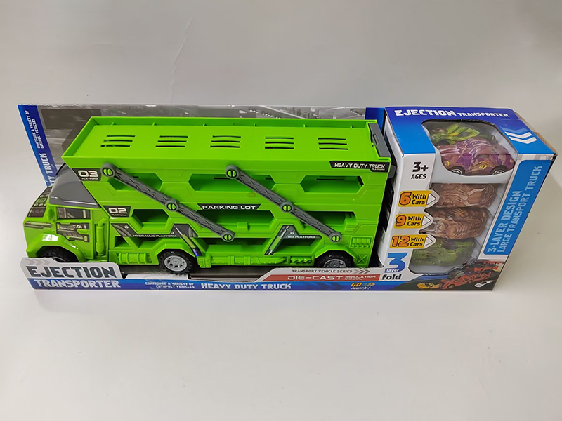 Slide Ejection Heavy Duty Truck With 6 Slide Metal Cars