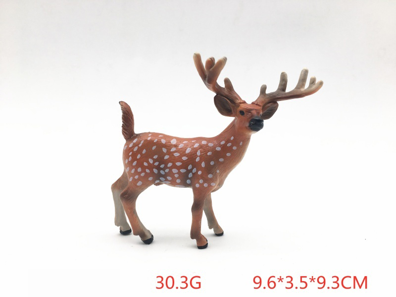 Red Male White-Tailed Deer (Smooth)