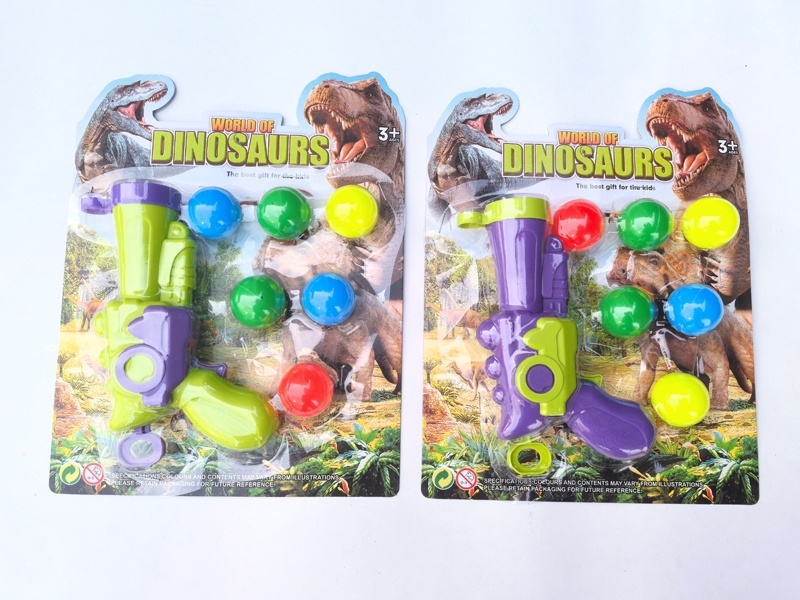 Solid-Color Dinosaur Aircraft Gun