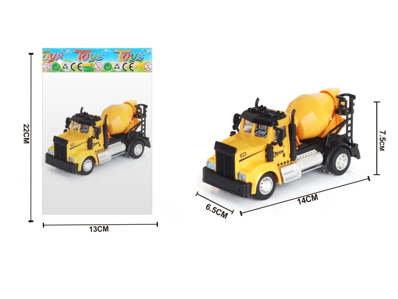 1:64 Huili American-Style Mixer Truck