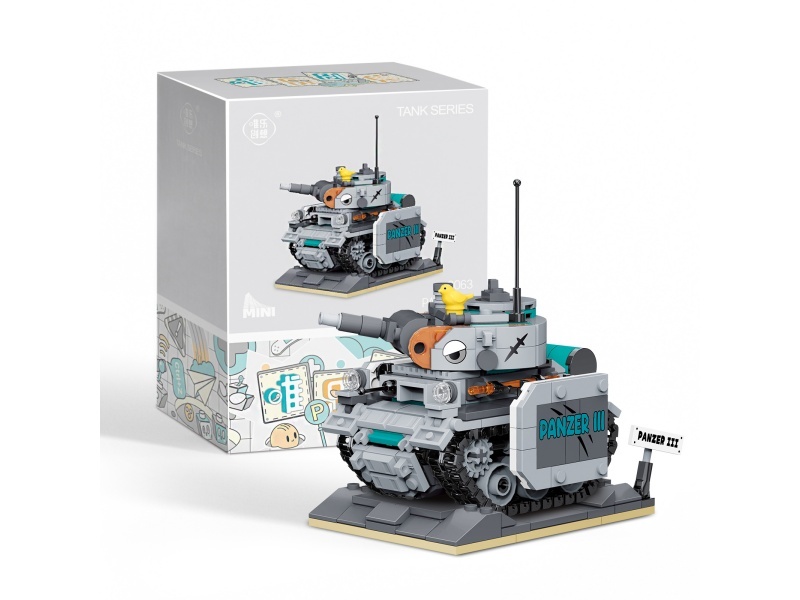 Q Version German Type 3 Medium Tank Building Blocks 532pcs