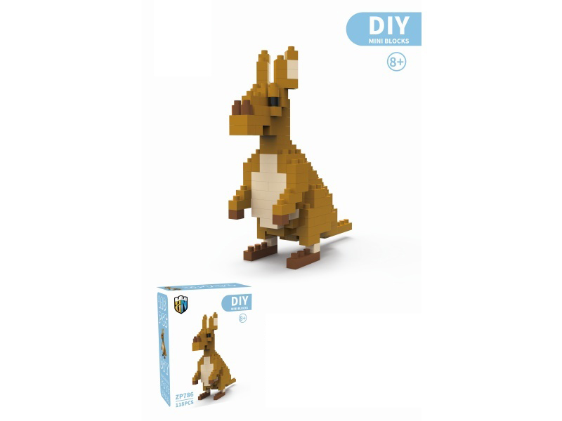 Kangaroo Building Blocks Animal Series 118 PCS