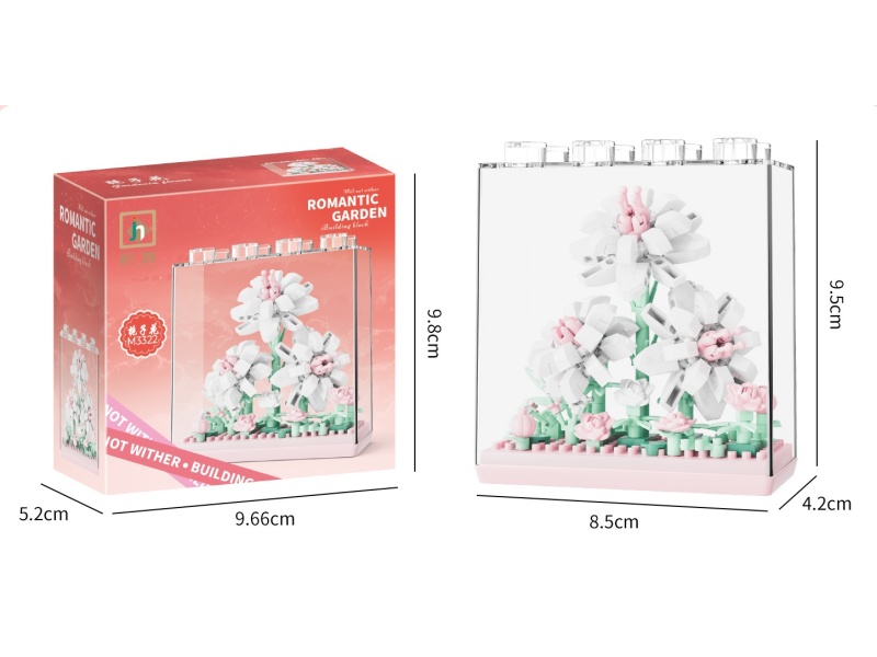 Building Blocks: 218 pcs Of Gardenia Flowers