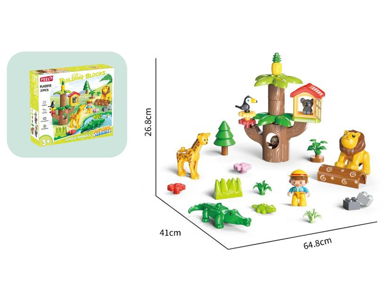 Jungle Animal Building Blocks 37pcs