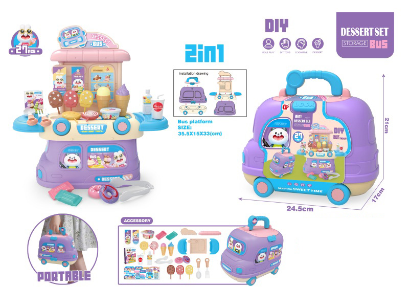 Bus House Dessert Set, 27 Pcs