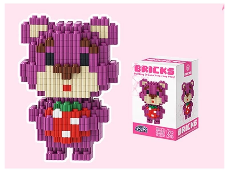 Bear Back Strawberry Building Blocks 386Pcs