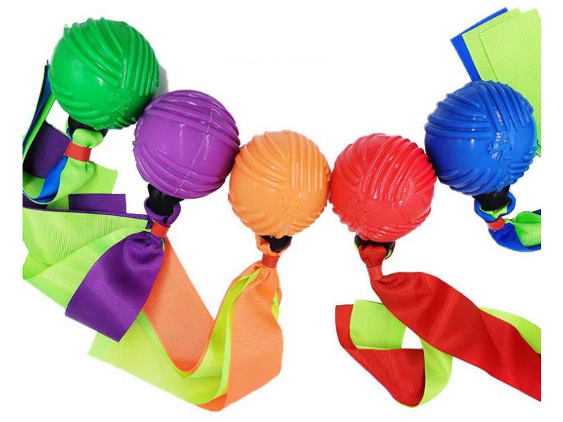 Woven Tape Textured Ball Pet Toy