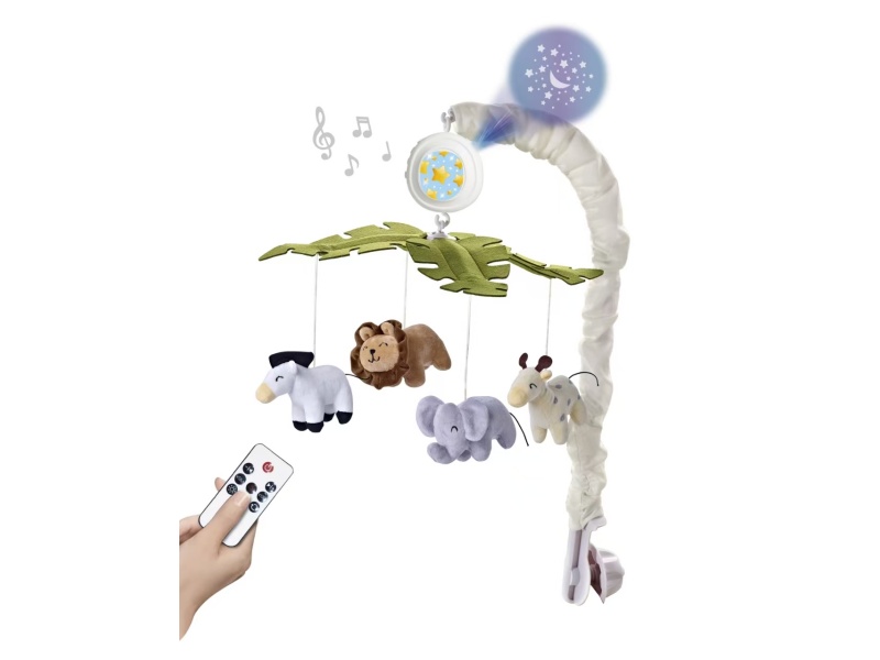 Light Projection Bedside Bell With Remote Controller