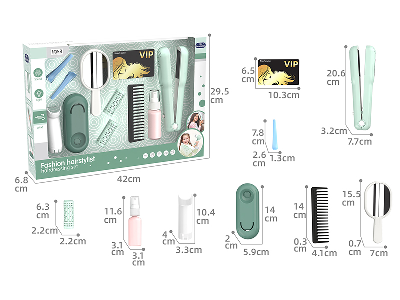 Fashion Hairstylist Hairdressing Set(Straight Hair Stick With Light And Sound)