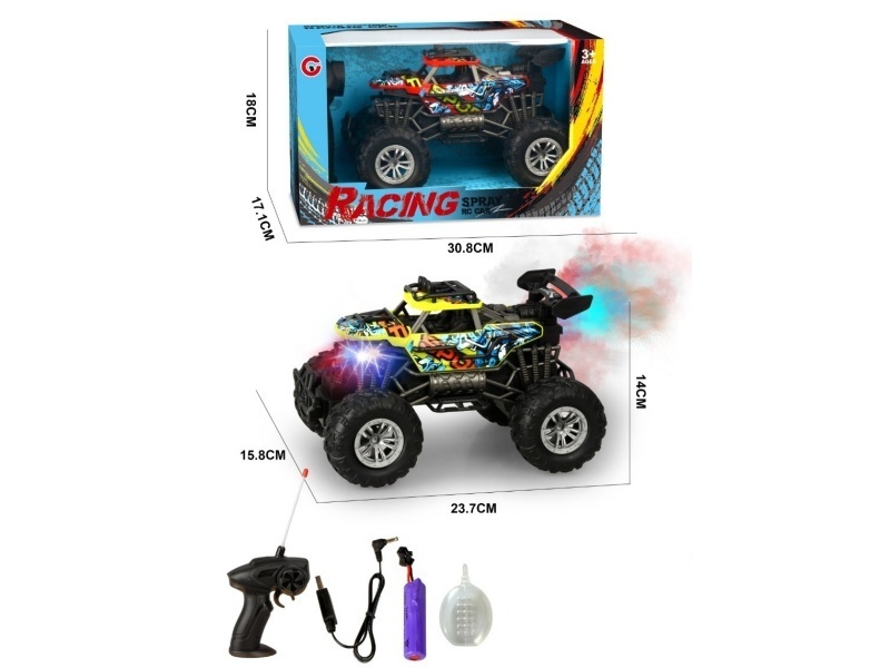 1:16 Four-Way Spray Light Skeleton Remote Control Car