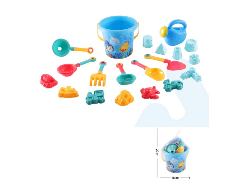 A Set Of 20 Ocean Beach Buckets