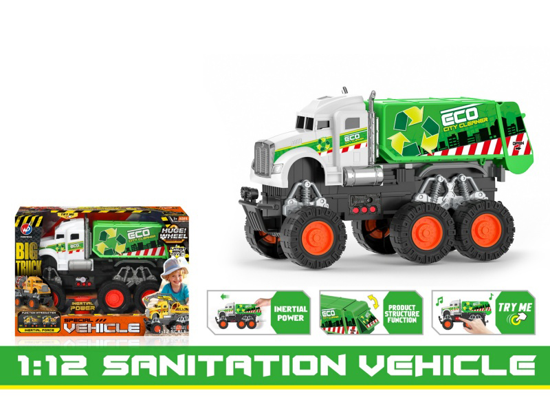 1:126 *6 Engineering Garbage Truck [Sound, Light And Music]