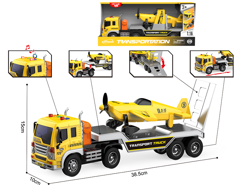 1:16 Friction Transport Truck(Sound And Light)