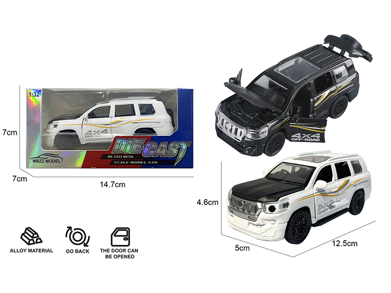 1:32 Toyota Pull Back Alloy Car With Sound And Lights