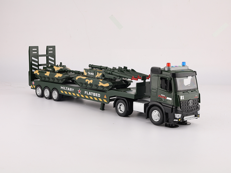 Multifunctional Friction Plastic Military Heavy Combat Transport Vehicle Model