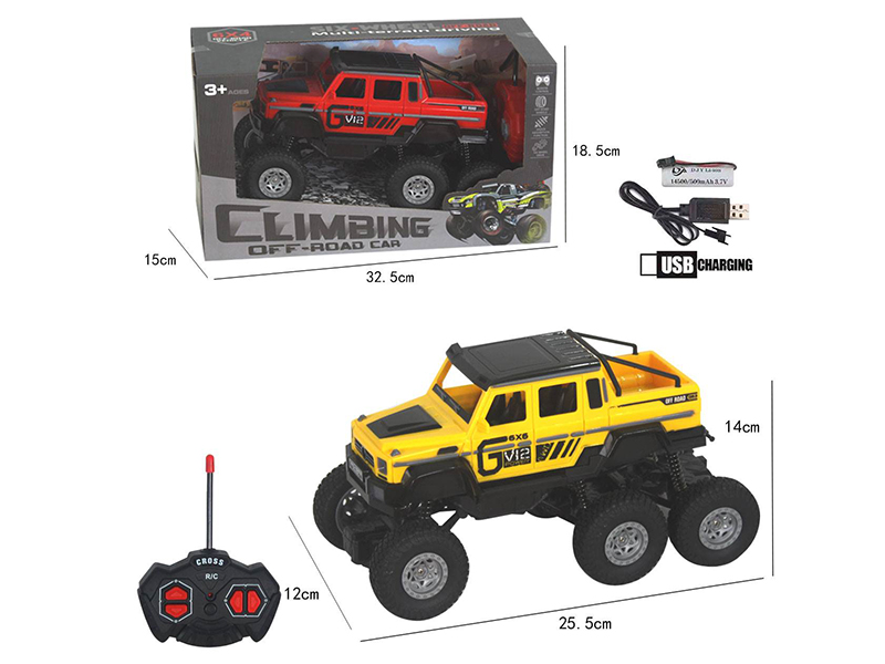 1:16 4CH Remote Control 6-Wheel Climbing Off-Road Vehicle