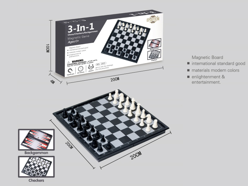 3 In 1 Chess/Checkers/Backgammon