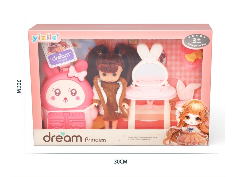 A 6-Inch Girl Playing House