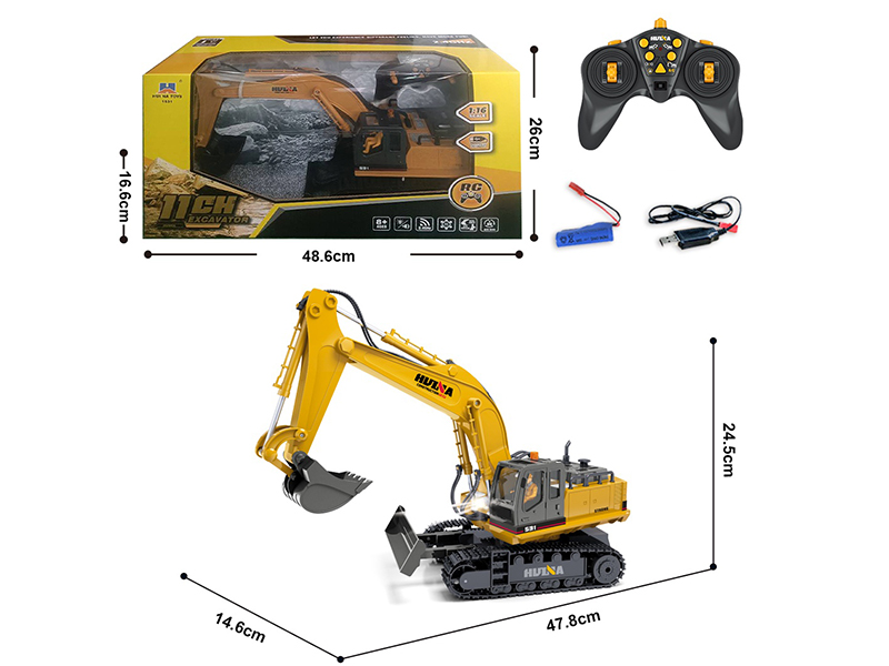 1:16 11Ch R/C Semi Alloy Excavator