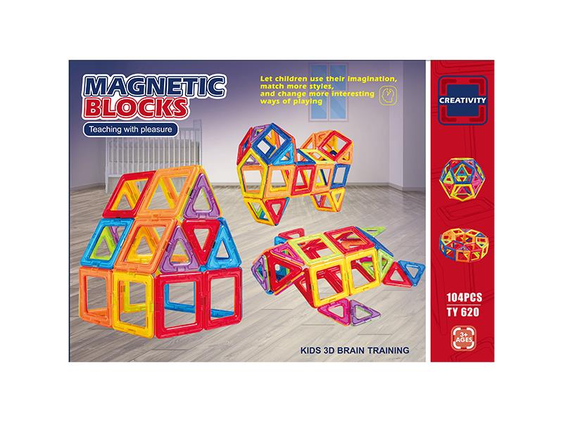 Magnetic Building Blocks 104pcs